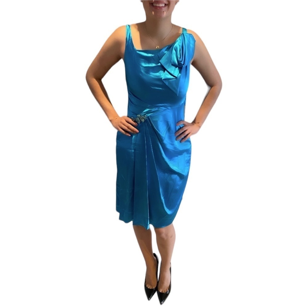 Jovani Cocktail Dress Turquoise